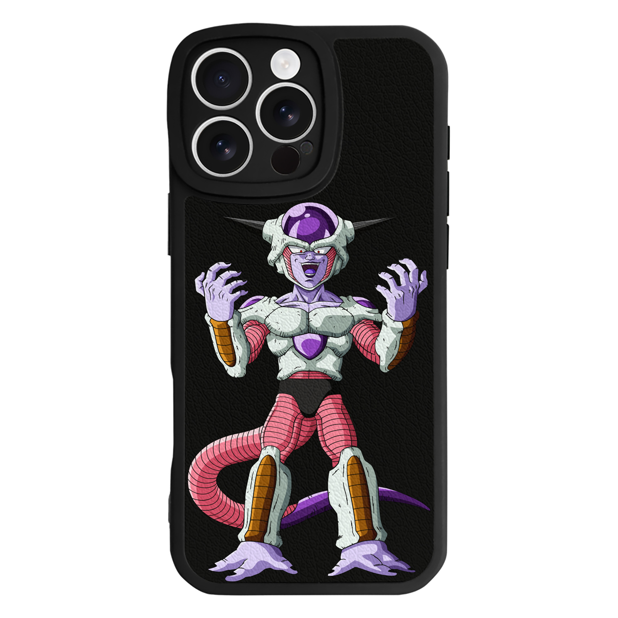 （画像用） ドラゴンボール フリーザ DRAGON BALL Frieza 【iPhone 16シリーズ対応】シリコンスマホケース（レザー調） 材質：シリコン